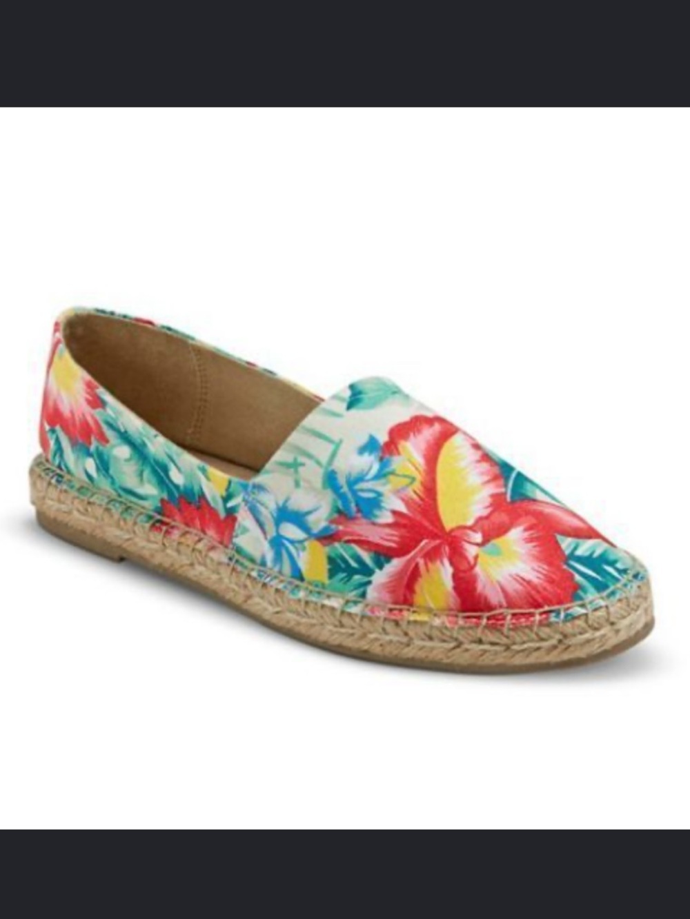 Mossimo Tropical Floral Espadrille Slip-Ons size 10